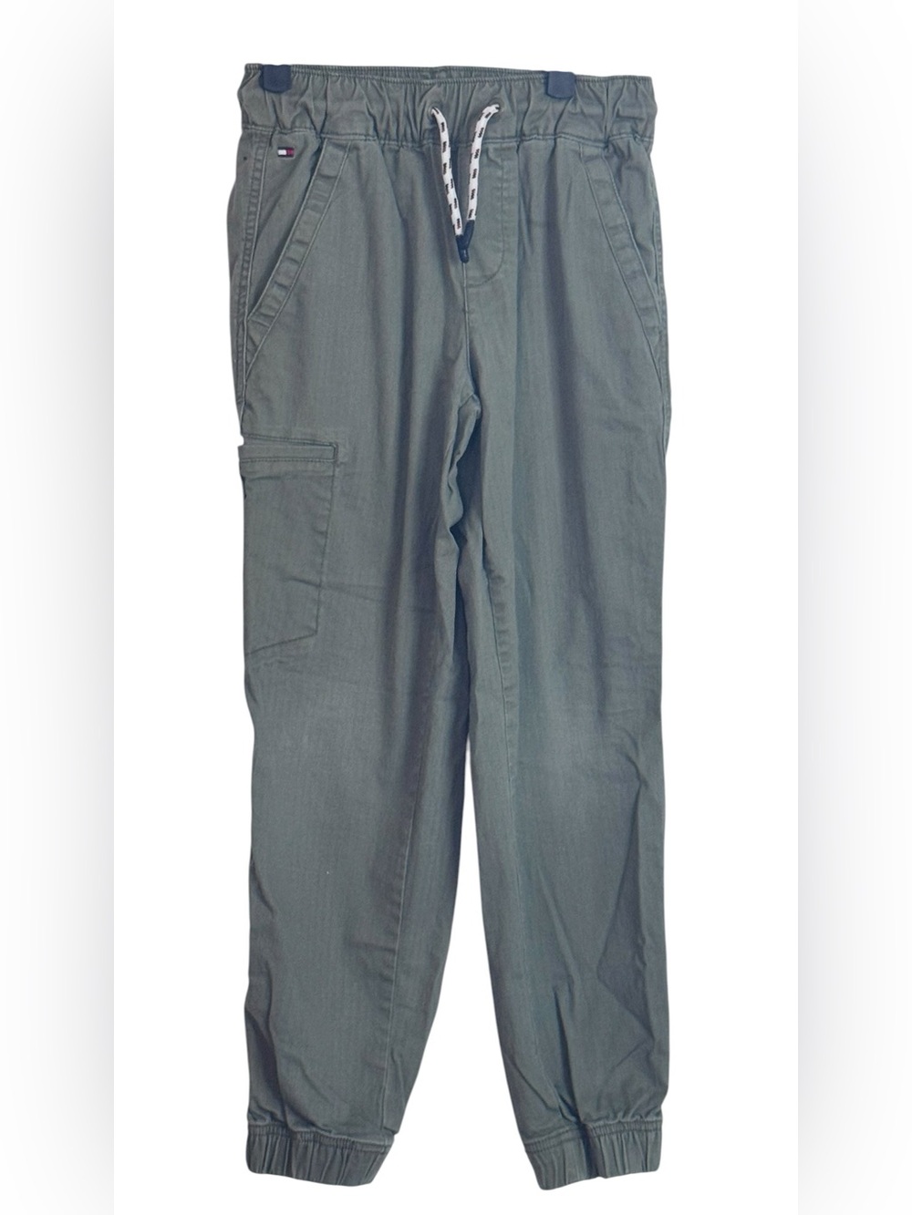 Tommy Hilfiger Kids Boys Pull-On Cotton Twill Jogger Pants Stretch S/P (8/10)